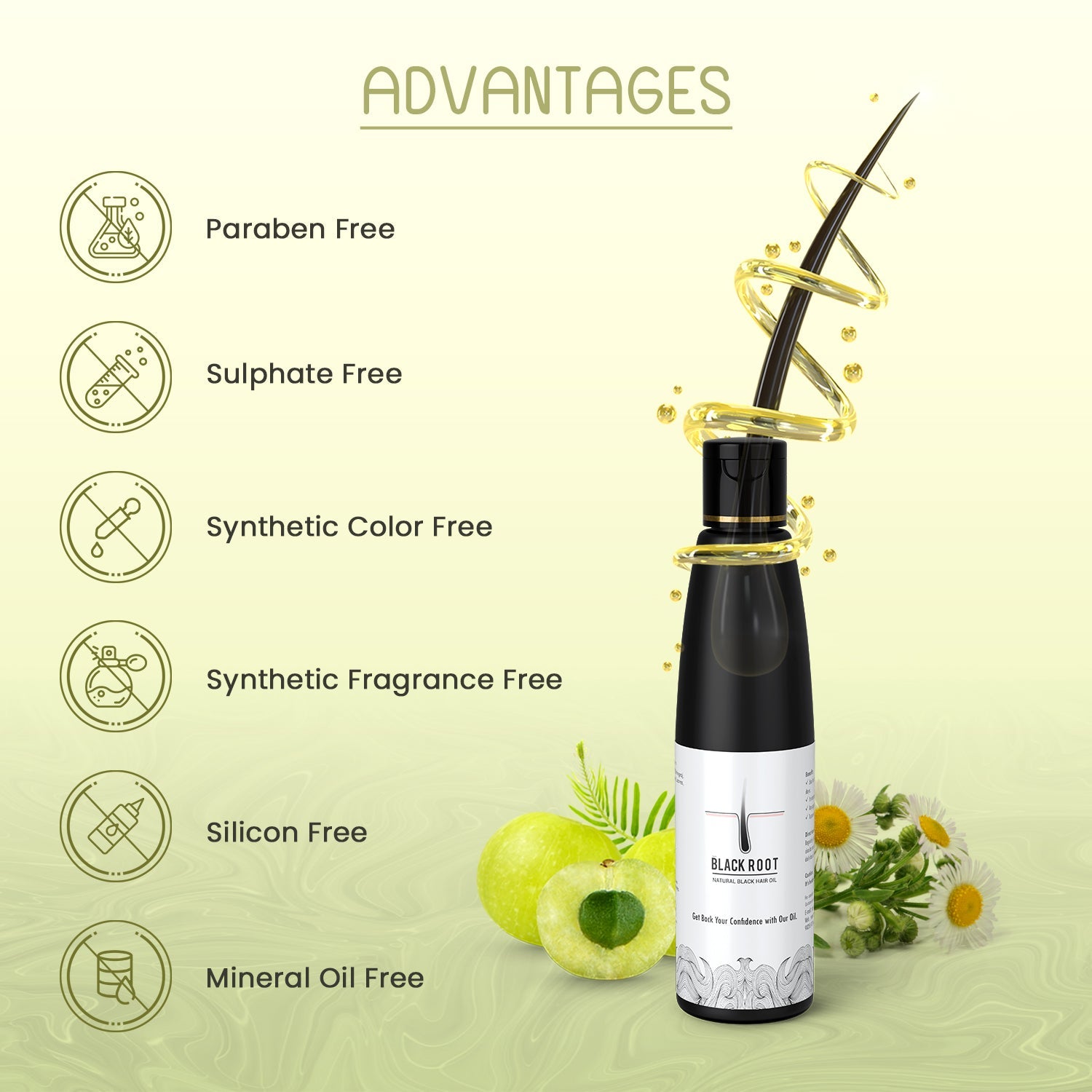 Black Root Natural Hair Oil - 100ml