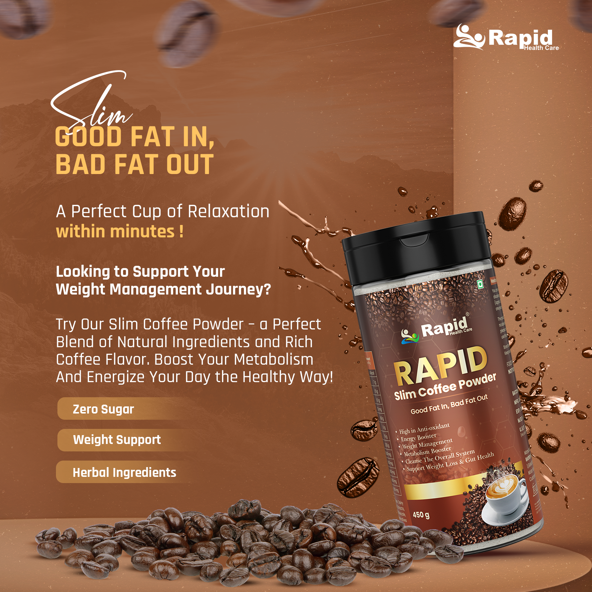 Weight Loss Coffee (900Gram Coffee Bottle)